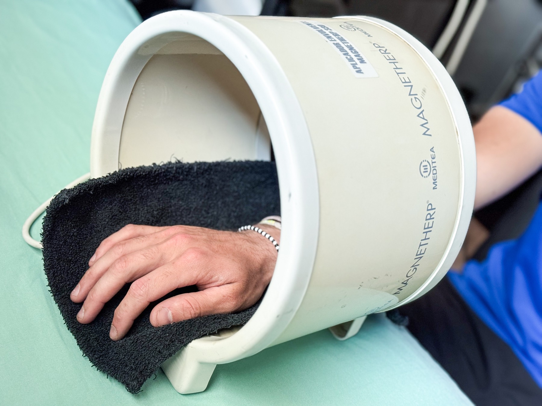 Aplicacion de magnetoterapia en rehabilitacion