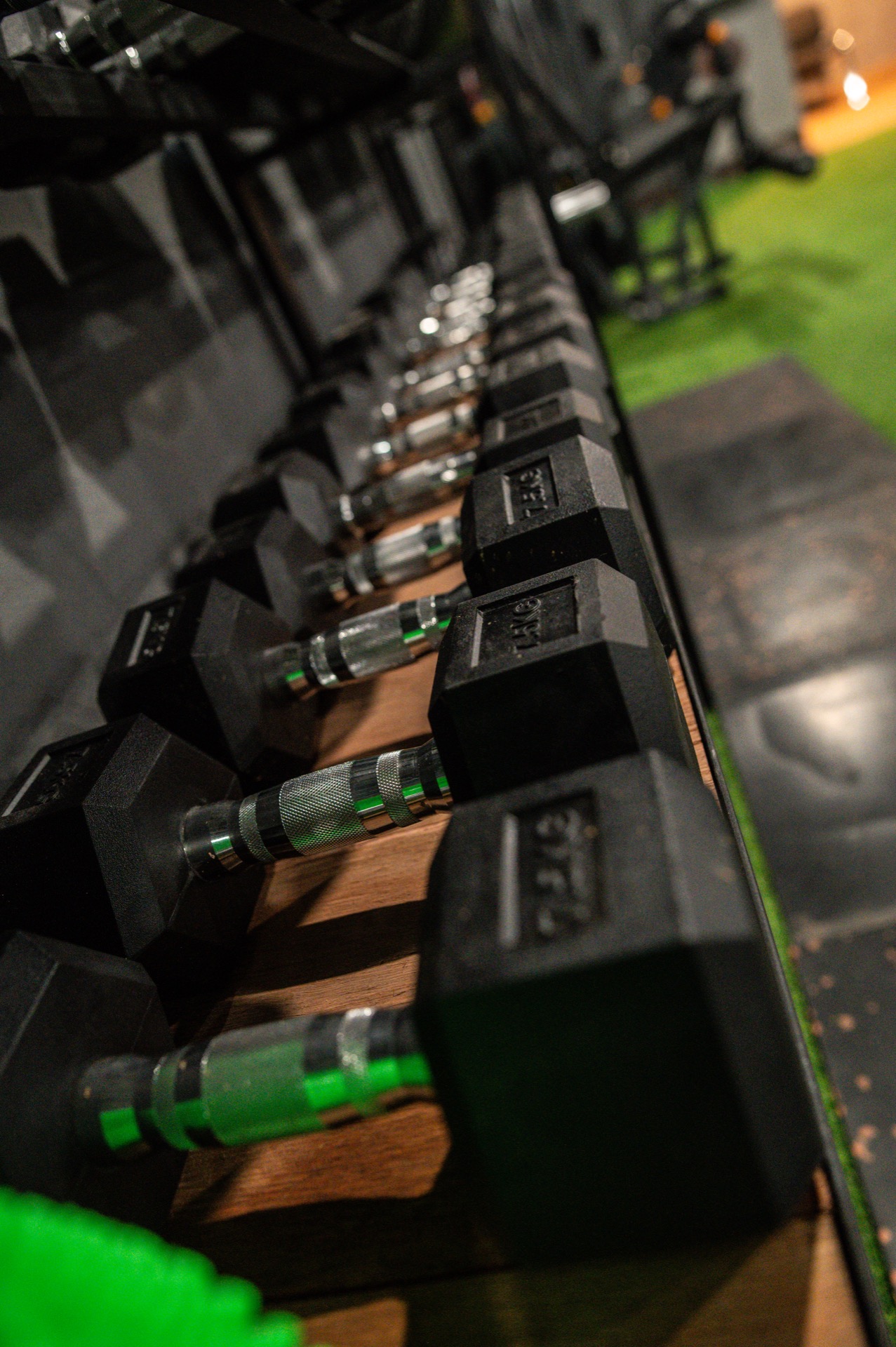 Sector de vestuarios del gimnasio